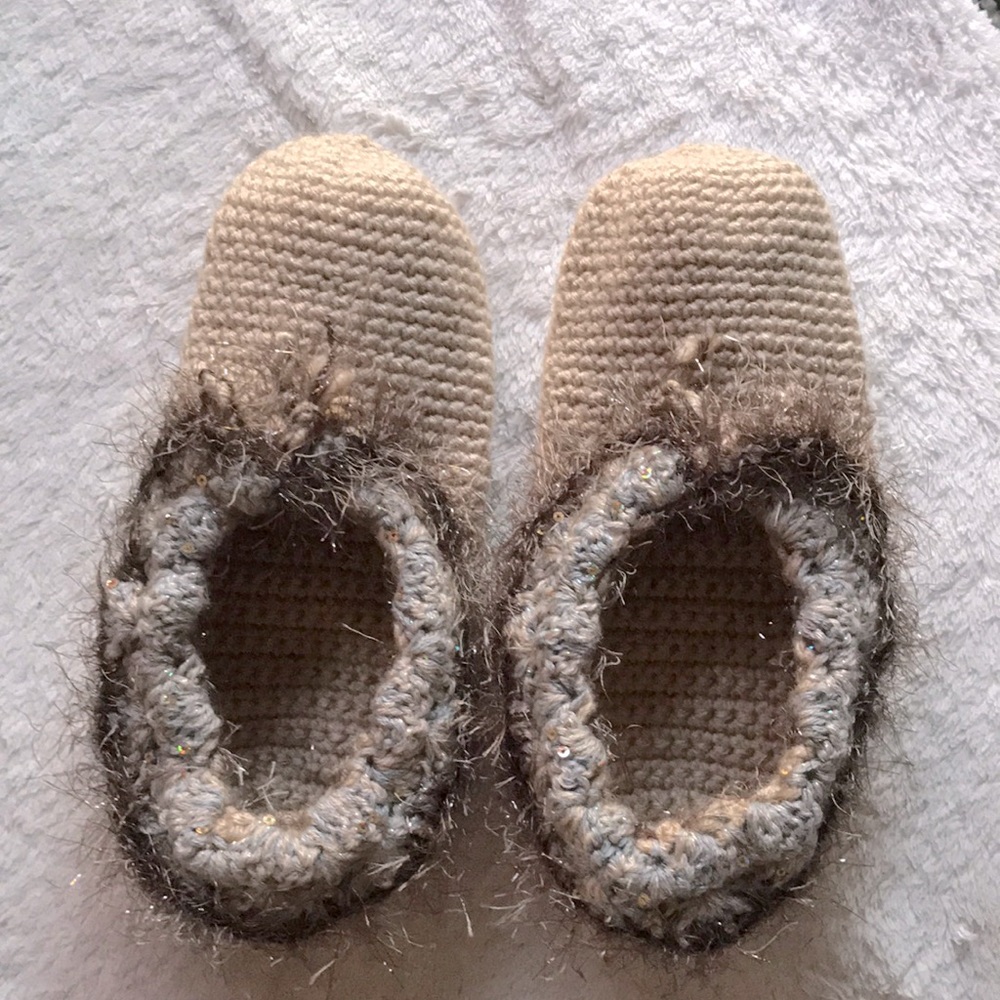 NWOT Hand crochet Slipper Socks, Women